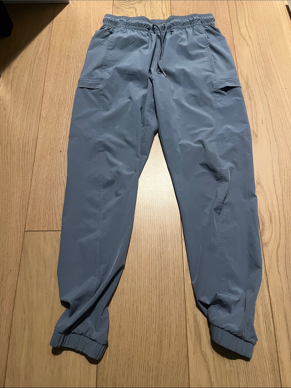 Men's Elastic-Waist Cargo Jogger Pants - Blue